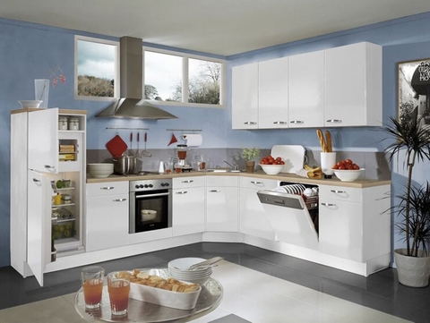 Tủ Bếp Hiện Đại Chữ L Giá Rẻ - TB 06