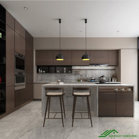 Tủ bếp thẳng hiện đại - TB 17