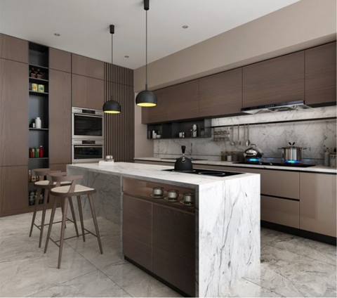 Tủ bếp thẳng hiện đại - TB 17