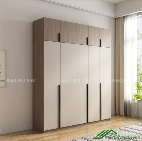 Tủ quần áo cánh mở hiện đại - QA 76