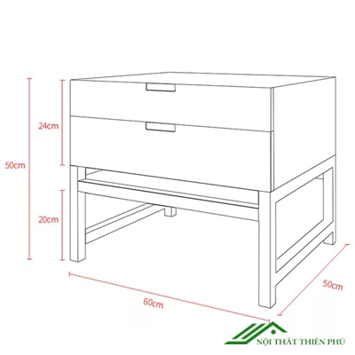 Tủ đầu giường nhỏ gọn thanh lịch - DG 22