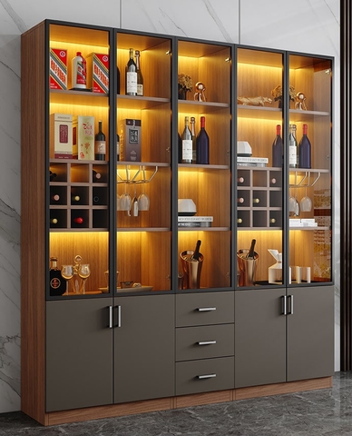 Tủ rượu phòng khách 2 cánh - TR 02