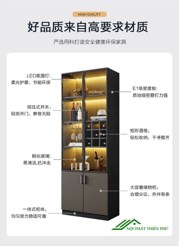 Tủ rượu phòng khách 2 cánh - TR 02