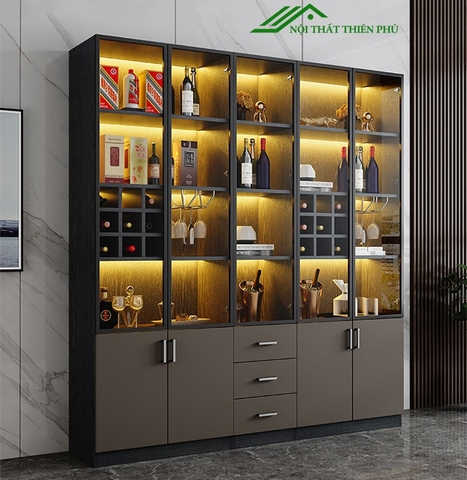 Tủ rượu phòng khách 2 cánh - TR 02