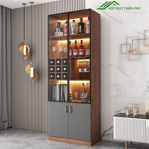 Tủ rượu phòng khách 2 cánh - TR 02