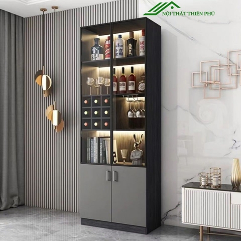 Tủ rượu phòng khách 2 cánh - TR 02