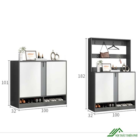 Tủ Giày Hiện Đại Có Giá Treo - TG 32