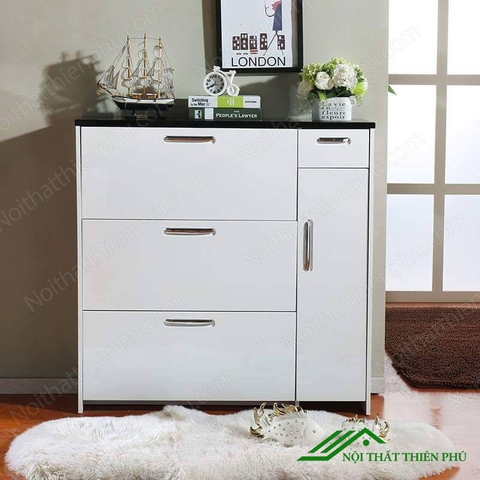 Tủ giày thông minh 4 ngăn nâu giá rẻ - TG 12