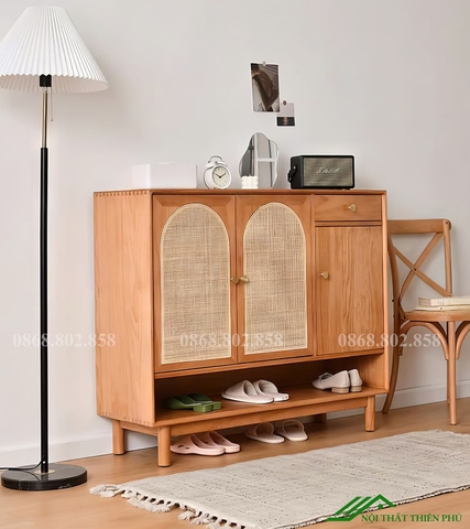Tủ giày gỗ tự nhiên đẹp - TG 48
