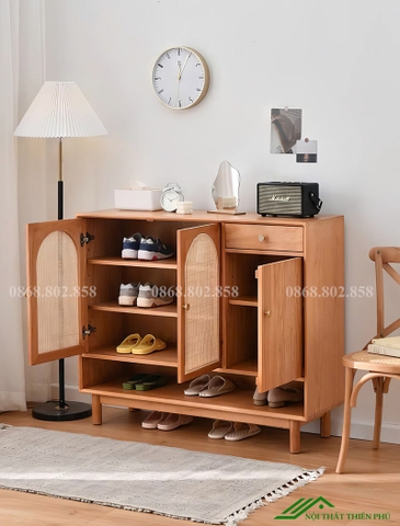 Tủ giày gỗ tự nhiên đẹp - TG 48