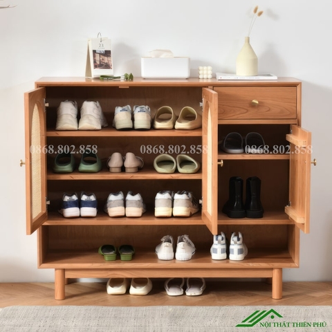 Tủ giày gỗ tự nhiên đẹp - TG 48