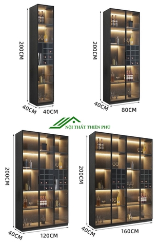 Tủ gỗ để rượu 4 cánh - TR 05