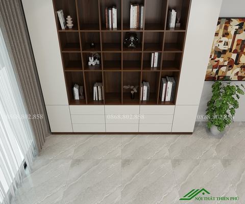 Tủ kệ gỗ trang trí phòng khách - TT 17