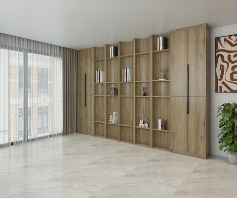 Tủ kệ trang trí bằng gỗ công nghiệp - TT 16