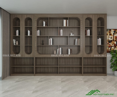 Tủ kệ trang trí gỗ công nghiệp sang trọng - TT 18