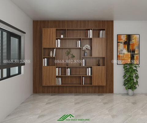 Tủ kệ trang trí trưng bày hiện đại - TT 10