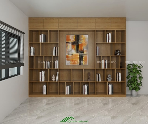 Tủ kệ trưng bày gỗ công nghiệp cỡ lớn - TT 08