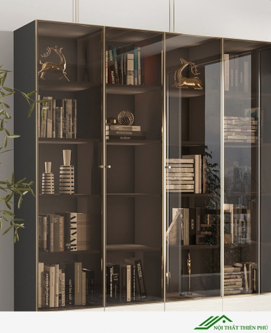 Tủ phòng khách cánh kính - TR 06