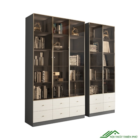 Tủ phòng khách cánh kính - TR 06