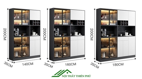 Tủ phòng khách hiện đại 1m8 - TR 07