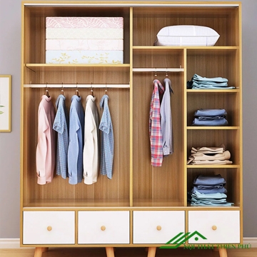 Tủ quần áo cánh lùa gỗ MDF hiện đại - QA 12