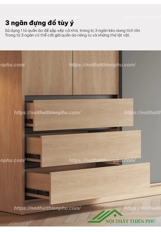 Tủ quần áo cánh lùa hiện đại - QA 105