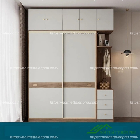 Tủ quần áo cánh lùa chất liệu MDF - QA 101