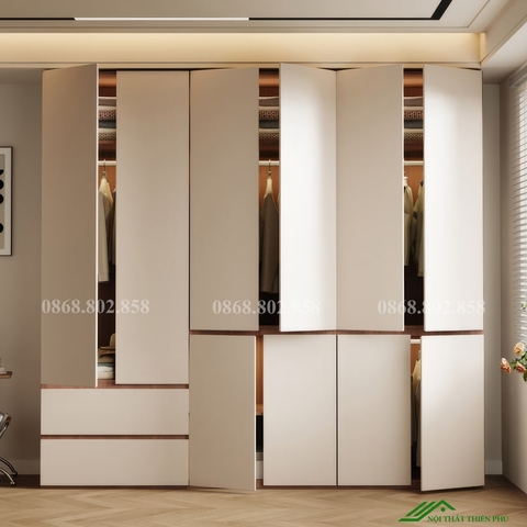 Tủ quần áo gỗ công nghiệp - QA 77