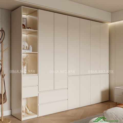 Tủ quần áo gỗ công nghiệp - QA 77