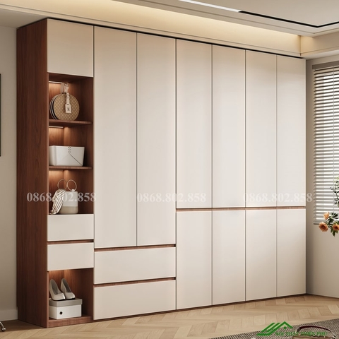 Tủ quần áo gỗ công nghiệp - QA 77