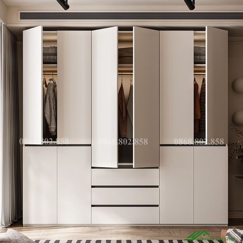 Tủ quần áo gỗ công nghiệp - QA 77