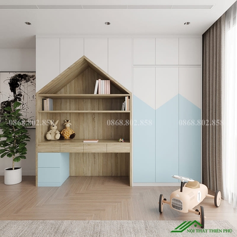 Tủ quần áo gỗ công nghiệp cho bé - QA 91