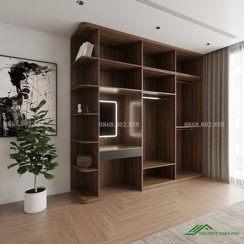 Tủ quần áo gỗ công nghiệp đóng theo yêu cầu - QA 85