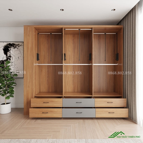 Tủ quần áo gỗ mẫu mới hiện đại - QA 87
