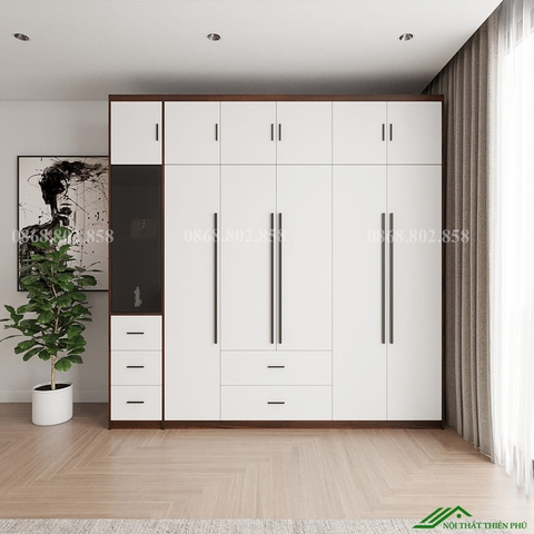 Mẫu tủ quần áo hiện đại - QA 84