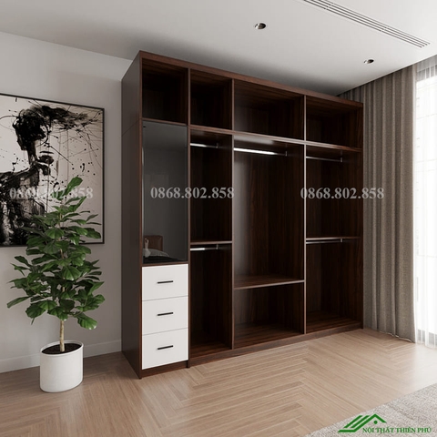 Mẫu tủ quần áo hiện đại - QA 84