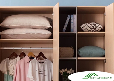 Tủ quần áo hiện đại nhiều ngăn gỗ mdf - QA 25