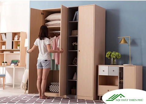 Tủ quần áo hiện đại nhiều ngăn gỗ mdf - QA 25