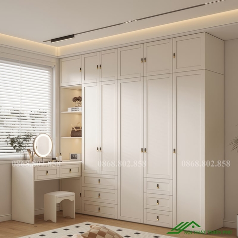 Tủ quần áo kết hợp bàn trang điểm - QA 74