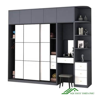 Tủ Quần Áo Kết Hợp Bàn Trang Điểm - QA 61