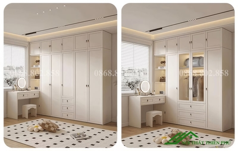 Tủ quần áo kết hợp bàn trang điểm - QA 74