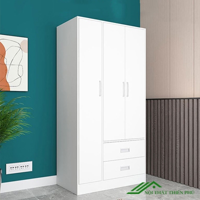 Tủ Quần Áo Màu Trắng Thanh Lịch Đẹp - QA 47