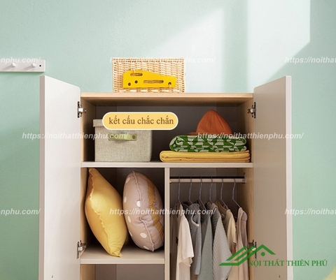 Tủ quần áo mini bằng gỗ công nghiệp cho bé - QA 115