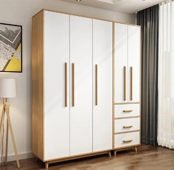 Tủ quần áo nhiều cánh hiện đại gỗ MDF - QA 14