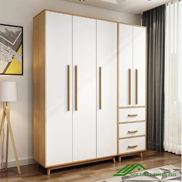 Tủ quần áo nhiều cánh hiện đại gỗ MDF - QA 14
