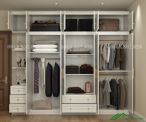 Tủ quần áo phong cách tân cổ điển - QA 73