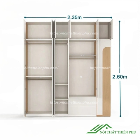Tủ quần áo phong cách tối giản - QA 103
