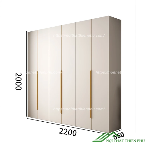 Tủ quần áo thiết kế cánh mở sang trọng - QA 104