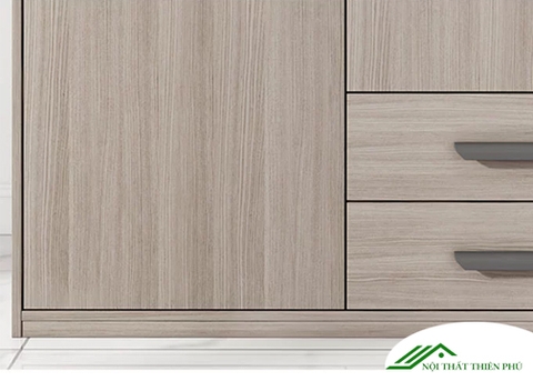 Tủ quần áo 2 cánh gỗ mdf thiết kế nhỏ đẹp - QA 16