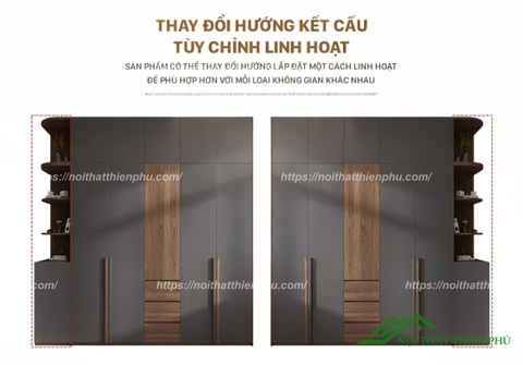 Tủ quần áo thiết kế thông minh - QA 102